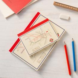 A6-A5 Notebook - Tfl Heritage Tube Map