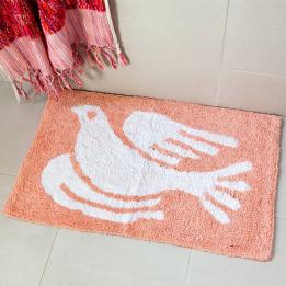  Tufted cotton bath mat - White dove