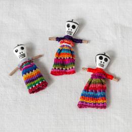 Skull worry doll - Assorted (SINGLE)