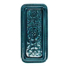 Enamel decorative tray - Blue