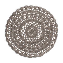 Crochet placemat - Grey