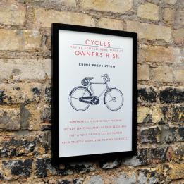 Wall Art Bicycle Safety