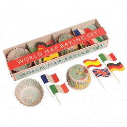 World Map Cupcake Kit