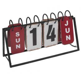 Industrial Style Metal Calendar