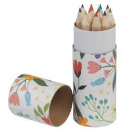 Set Of 12 Colouring Pencils Summer Meadow Design