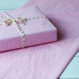 Pink Dotty Tissue Paper (10 Sheets)