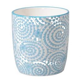 Japanese Mug Blue Swirls