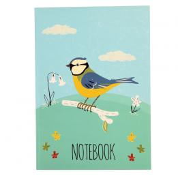Blue Tit Design A5 Notebook