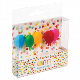 Balloon Party Candles (pack Of 5)