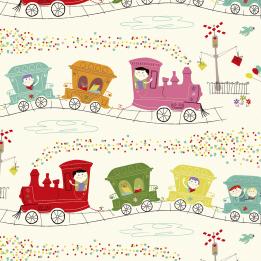 Party Train Gift Wrapping Paper (5 Sheets)