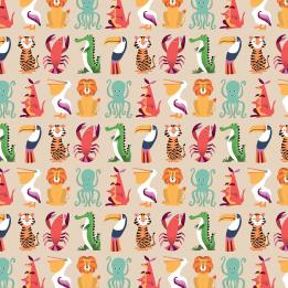 Colourful Creatures Wrap (5 Sheets)