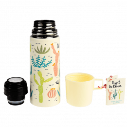 Desert In Bloom Flask And Cup