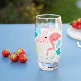 Flamingo Bay Drinking Glass