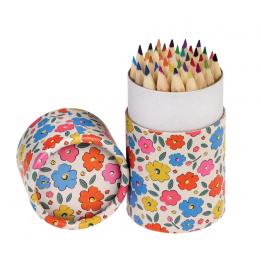 Floral Maze Colouring Pencils (set Of 36)