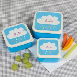 Happy Rain Cloud Snack Boxes (set Of 3)