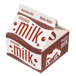 Memo Pads In "Chocolate Milk" Carton