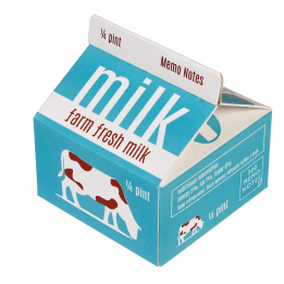 Memo Pads In "Milk" Carton