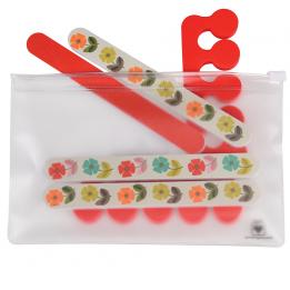 Mid Century Poppy Nail Care Kit