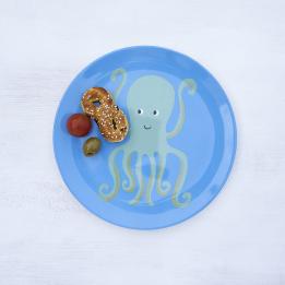 Octopus Melamine Plate