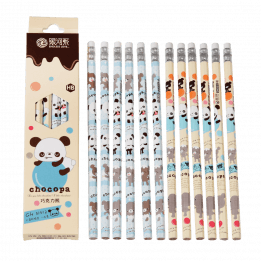 Pack Of 12 Choco Panda Pencils