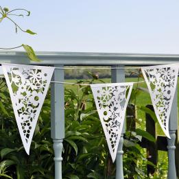 Paper Bunting White Lace