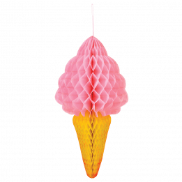 Strawberry Ice Cream Honeycomb Decoration