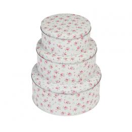 Set Of 3 La Petite Rose Cake Tins