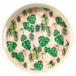 Tropical Palm Bamboo Tray