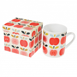 Vintage Apple Mug In Gift Box