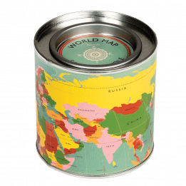 World Map Scented Candle